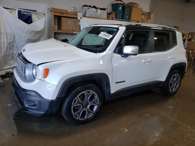 ZACCJADB9HPE55298 - 2017 JEEP RENEGADE LIMITED WHITE photo 1