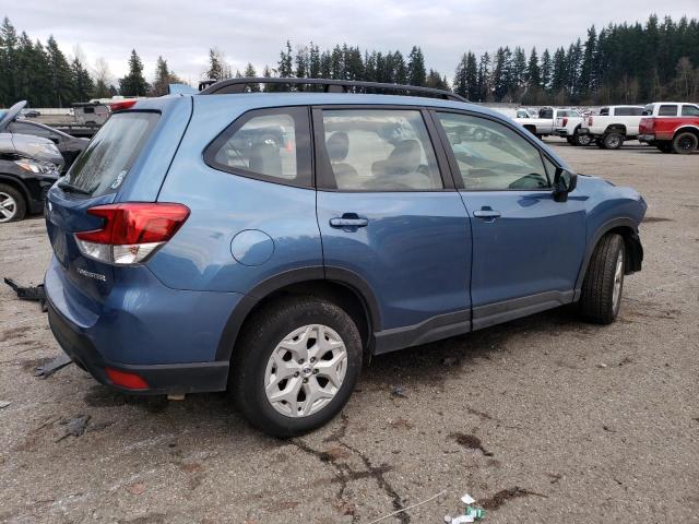 JF2SKADC1LH538825 - 2020 SUBARU FORESTER BLUE photo 3