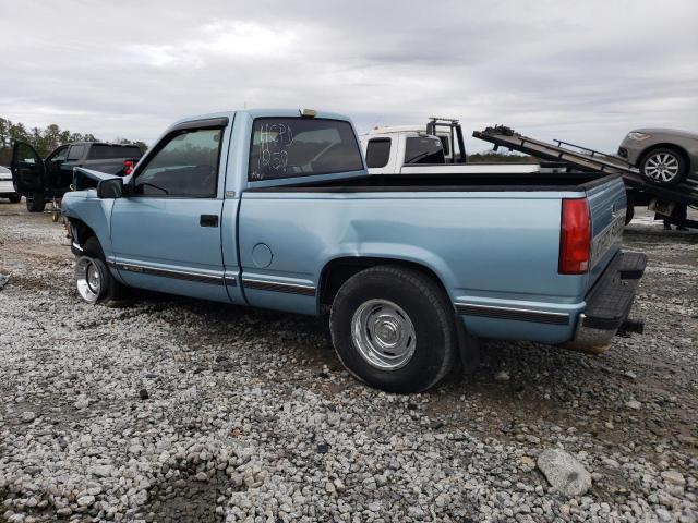 1GCDC14K3KZ261258 - 1989 CHEVROLET SILVERADO C1500 BLUE photo 2