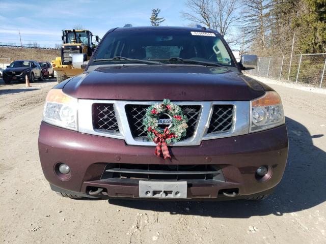 5N1AA0NCXDN611159 - 2013 NISSAN ARMADA SV BURGUNDY photo 5