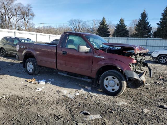 1FTRF14W39KB90145 - 2009 FORD F150 BURGUNDY photo 4