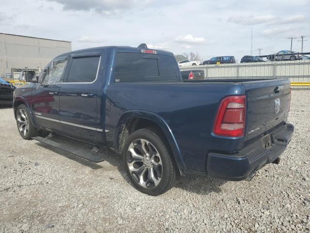 1C6SRFHT5KN910417 - 2019 RAM 1500 LIMITED BLUE photo 2