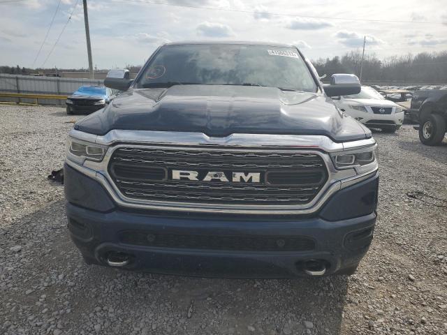 1C6SRFHT5KN910417 - 2019 RAM 1500 LIMITED BLUE photo 5