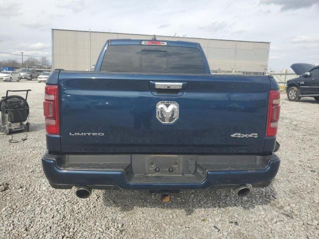 1C6SRFHT5KN910417 - 2019 RAM 1500 LIMITED BLUE photo 6