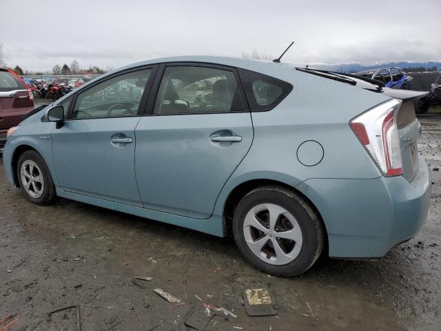 JTDKN3DU3E1833348 - 2014 TOYOTA PRIUS TEAL photo 2