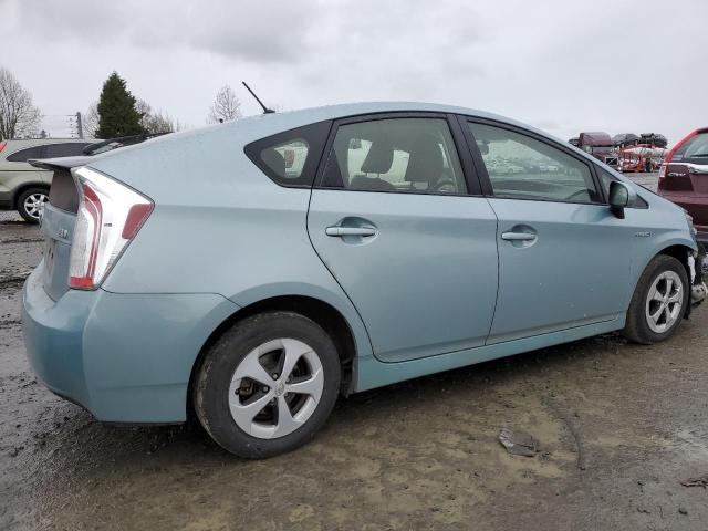 JTDKN3DU3E1833348 - 2014 TOYOTA PRIUS TEAL photo 3