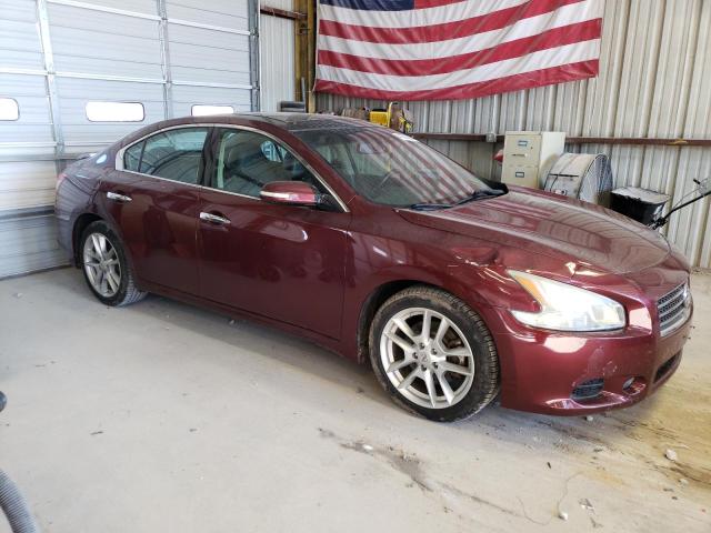 1N4AA5AP0AC840280 - 2010 NISSAN MAXIMA S BURGUNDY photo 4