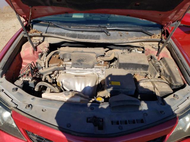 4T1BF1FK1CU580051 - 2012 TOYOTA CAMRY BASE RED photo 11