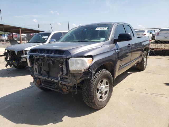 5TFUW5F13HX627226 - 2017 TOYOTA TUNDRA DOUBLE CAB SR/SR5 GRAY photo 1