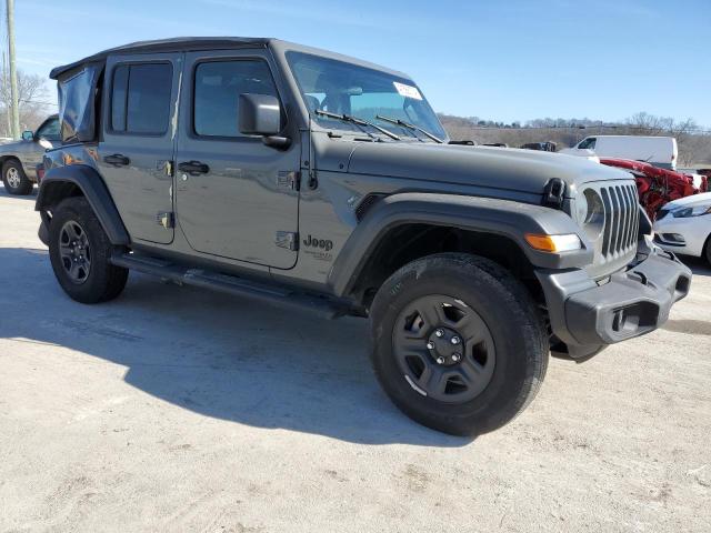 1C4HJXDN3MW678422 - 2021 JEEP WRANGLER U SPORT GRAY photo 4