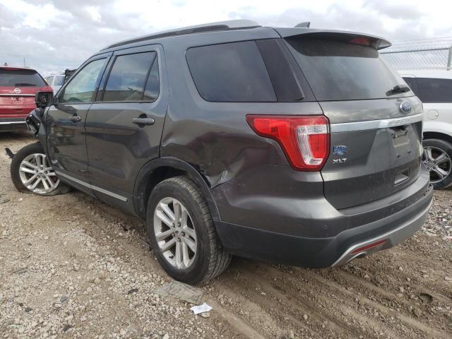 1FM5K7DH8HGA35571 - 2017 FORD EXPLORER XLT GRAY photo 2