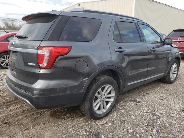 1FM5K7DH8HGA35571 - 2017 FORD EXPLORER XLT GRAY photo 3