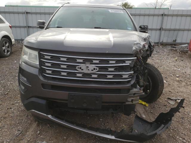 1FM5K7DH8HGA35571 - 2017 FORD EXPLORER XLT GRAY photo 5