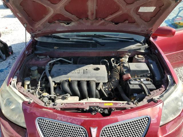 5Y2SL65817Z404870 - 2007 PONTIAC VIBE RED photo 11