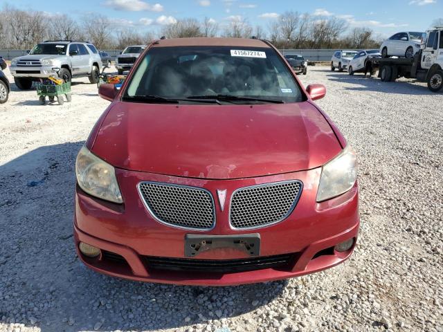 5Y2SL65817Z404870 - 2007 PONTIAC VIBE RED photo 5