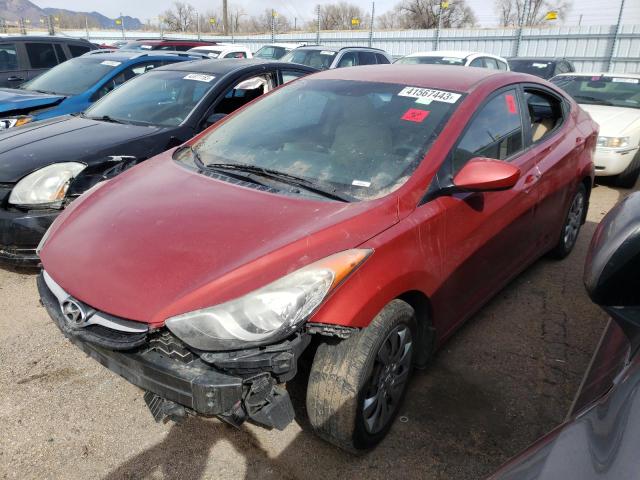 KMHDH4AE8DU535728 - 2013 HYUNDAI ELANTRA GLS RED photo 1