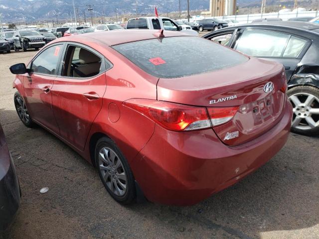 KMHDH4AE8DU535728 - 2013 HYUNDAI ELANTRA GLS RED photo 2