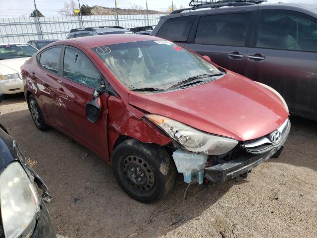 KMHDH4AE8DU535728 - 2013 HYUNDAI ELANTRA GLS RED photo 4