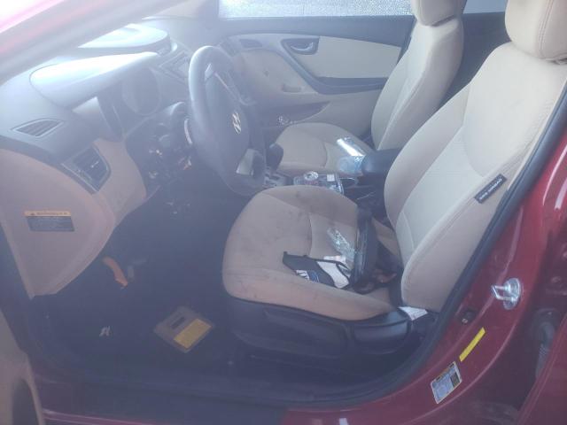 KMHDH4AE8DU535728 - 2013 HYUNDAI ELANTRA GLS RED photo 7