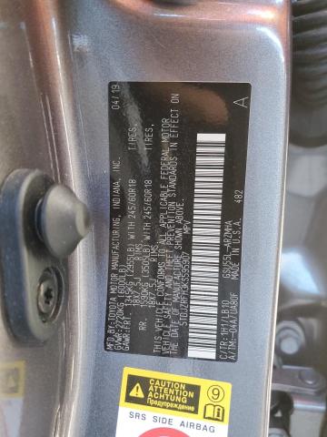 5TDJZRFH3KS595907 - 2019 TOYOTA HIGHLANDER SE GRAY photo 14