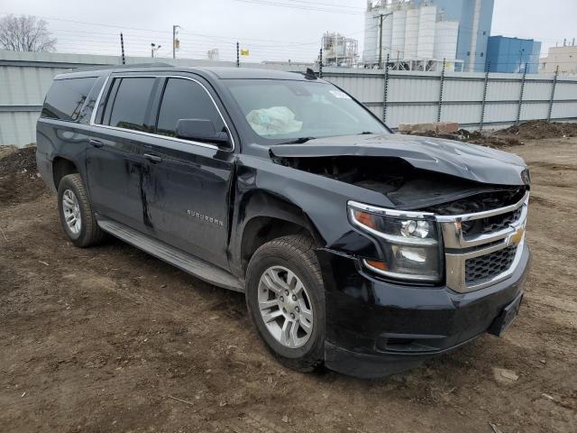 1GNSKJKC7FR590631 - 2015 CHEVROLET SUBURBAN K1500 LT BLACK photo 4