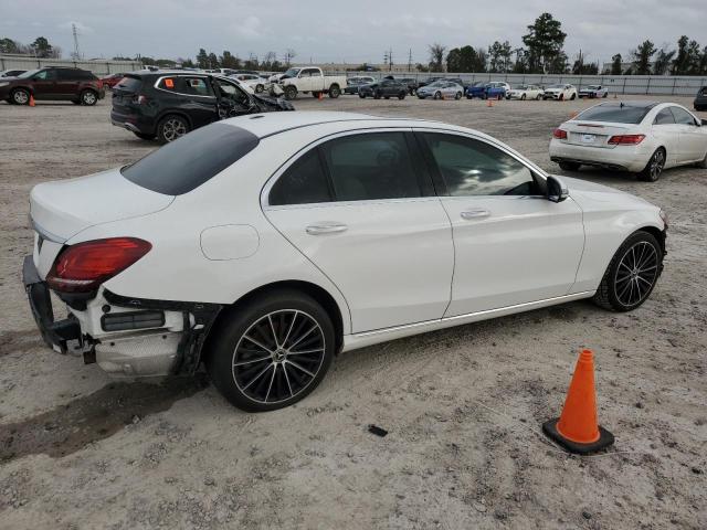 W1KWF8DB7MR616420 - 2021 MERCEDES-BENZ C 300 WHITE photo 3