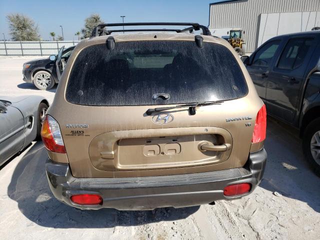 KM8SC13D53U506971 - 2003 HYUNDAI SANTA FE GLS GOLD photo 6