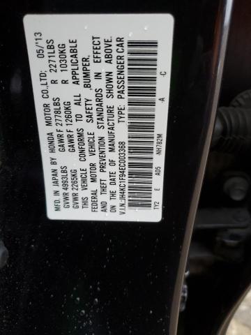 JH4KC1F94EC003368 - 2014 ACURA RLX ADVANCE BLACK photo 12