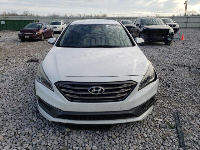 5NPE34AF1FH048027 - 2015 HYUNDAI SONATA SPORT WHITE photo 5