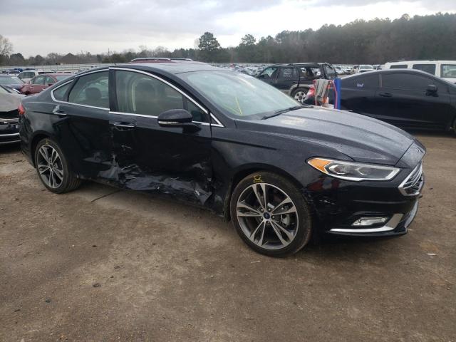 3FA6P0K90HR364292 - 2017 FORD FUSION TITANIUM BLACK photo 4