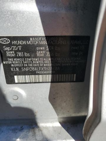 5NPD84LFXJH276188 - 2018 HYUNDAI ELANTRA SEL SILVER photo 13