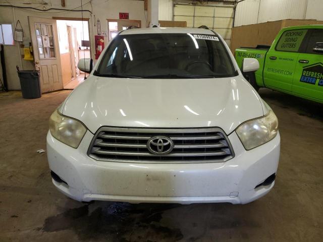 JTEDS41A492084315 - 2009 TOYOTA HIGHLANDER WHITE photo 5