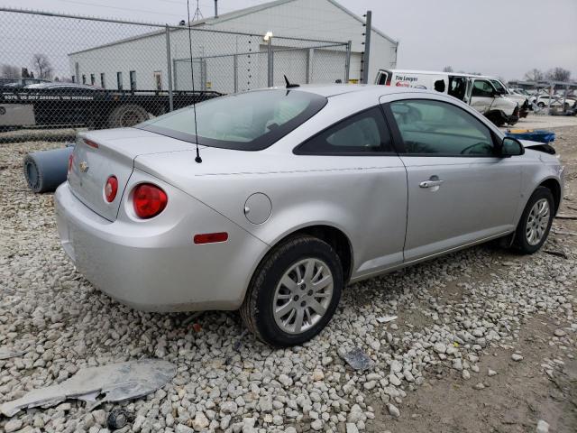 1G1AK18H897224080 - 2009 CHEVROLET COBALT LS SILVER photo 3