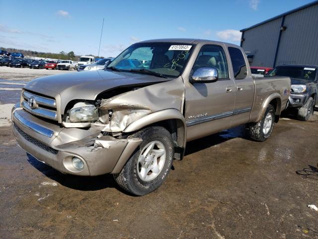 5TBRT34183S428377 - 2003 TOYOTA TUNDRA ACCESS CAB SR5 BEIGE photo 1