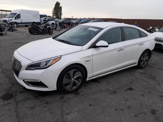 KMHE54L22GA028961 - 2016 HYUNDAI SONATA PLUG-IN HYBRID WHITE photo 1