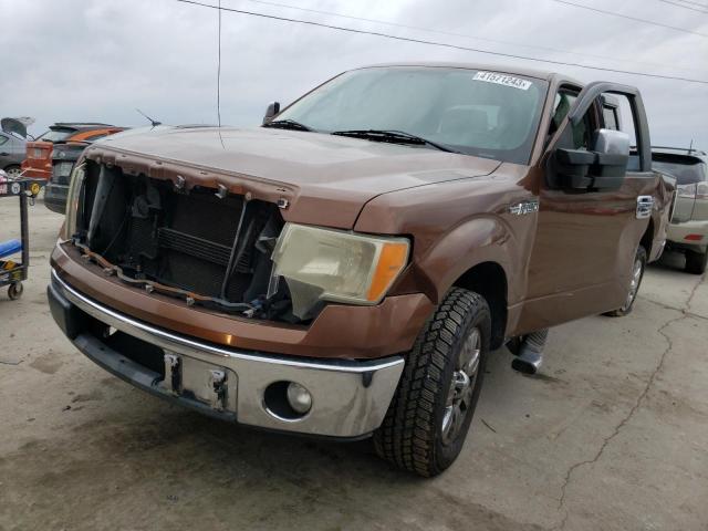 1FTEX1CM8BFC56246 - 2011 FORD F150 SUPER CAB BROWN photo 1