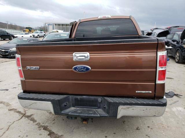 1FTEX1CM8BFC56246 - 2011 FORD F150 SUPER CAB BROWN photo 6