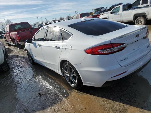 3FA6P0RU1KR273839 - 2019 FORD FUSION TITANIUM WHITE photo 2