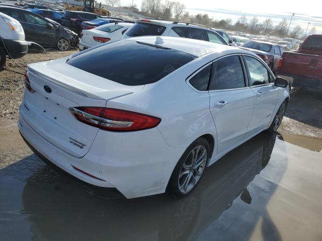 3FA6P0RU1KR273839 - 2019 FORD FUSION TITANIUM WHITE photo 3