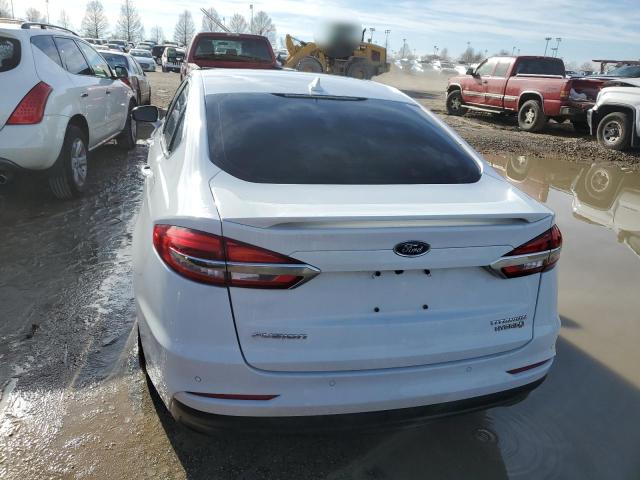 3FA6P0RU1KR273839 - 2019 FORD FUSION TITANIUM WHITE photo 6