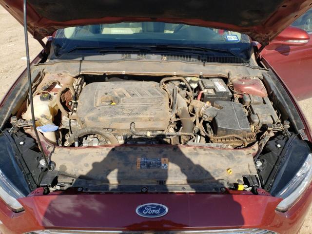 3FA6P0HD1ER247392 - 2014 FORD FUSION SE BURGUNDY photo 11