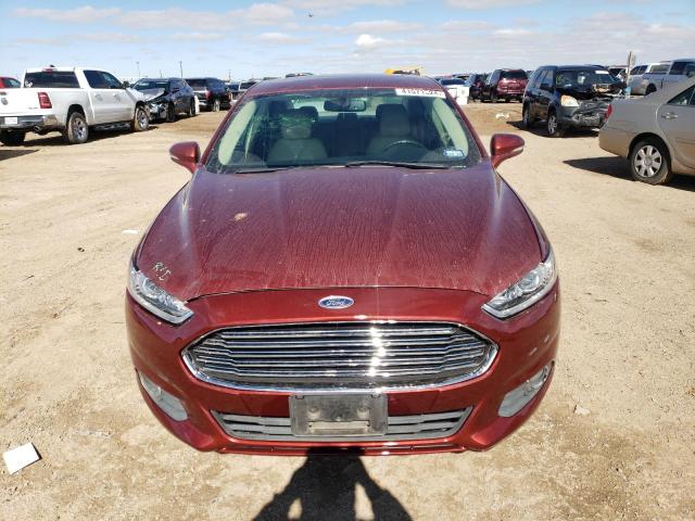 3FA6P0HD1ER247392 - 2014 FORD FUSION SE BURGUNDY photo 5