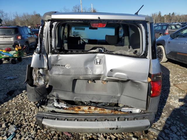 5J6YH285X4L013246 - 2004 HONDA ELEMENT EX GRAY photo 6