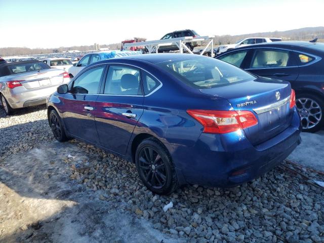 3N1AB7AP2KY356223 - 2019 NISSAN SENTRA S BLUE photo 2