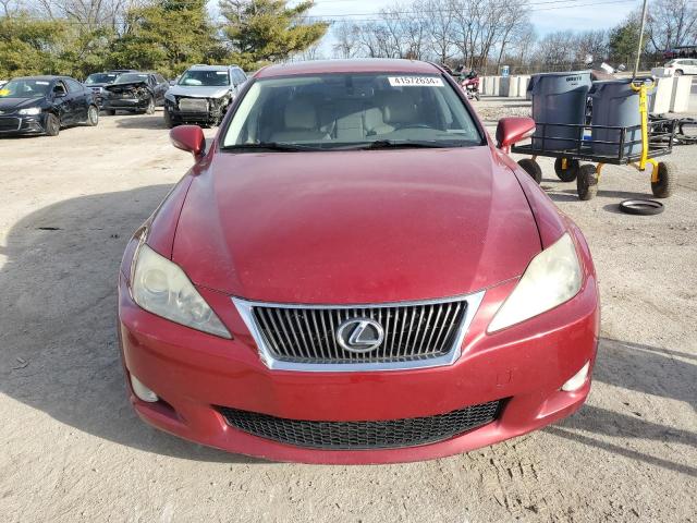 JTHBF5C22A5125683 - 2010 LEXUS IS 250 BURGUNDY photo 5