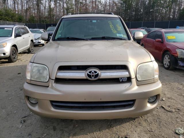 5TDZT38A35S240788 - 2005 TOYOTA SEQUOIA LIMITED GOLD photo 5
