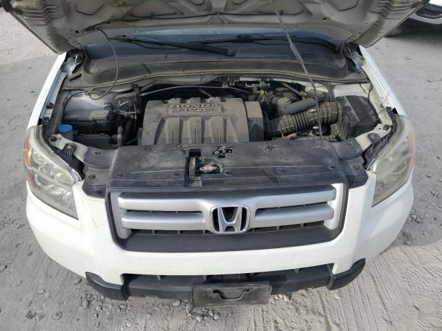 5FNYF28557B017966 - 2007 HONDA PILOT EXL WHITE photo 12