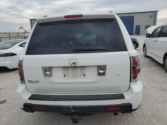 5FNYF28557B017966 - 2007 HONDA PILOT EXL WHITE photo 6