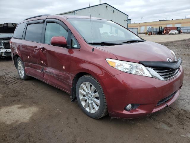 5TDYK3DC2BS055679 - 2011 TOYOTA SIENNA XLE MAROON photo 4