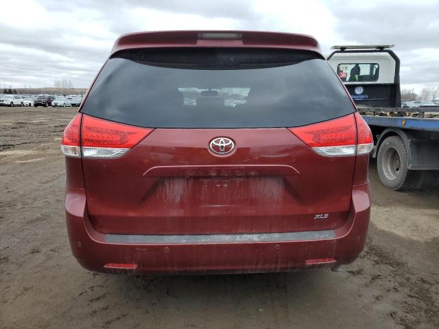 5TDYK3DC2BS055679 - 2011 TOYOTA SIENNA XLE MAROON photo 6